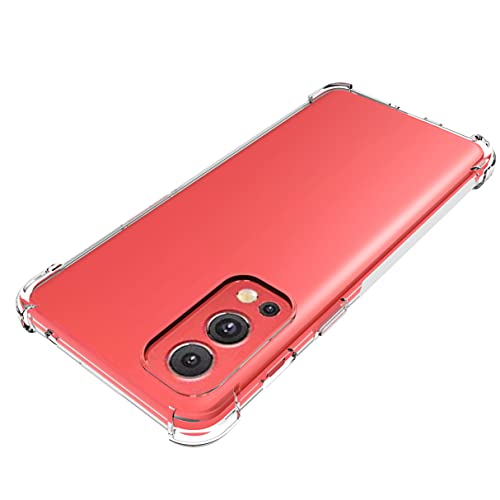 USTIYA Case for OnePlus Nord 2 Clear TPU Four Corners Protective Cover Transparent Soft funda