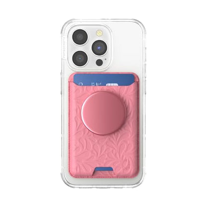 PopSockets Phone Wallet for MagSafe with Grip- Putty Tooled - color: Putty Tooled, style: With Grip
