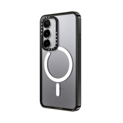 CASETiFY for Galaxy S25 Case - Impact Magnetic Clear Black | Wireless charging and MagSafe compatible | 8.2 ft. 4X Military Grade Drop Protection | Black - color: Clear Black, size: Galaxy S25 (6.2")