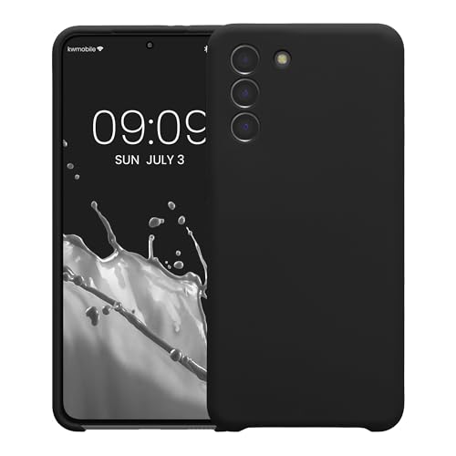 kwmobile Case Compatible with Samsung Galaxy S21 Case - Slim TPU Silicone Phone Cover - Soft Touch Finish - Black - color: black, size: Galaxy S21