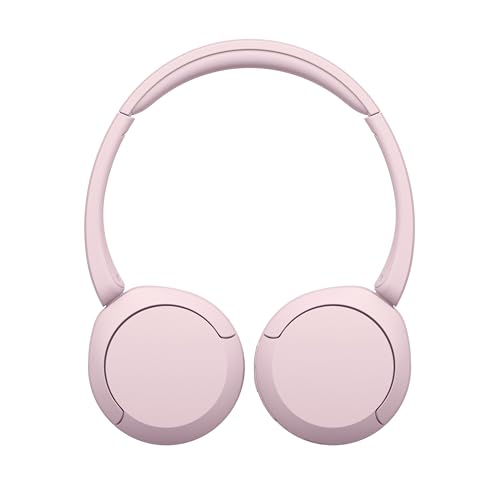 Sony WH-CH520 Wireless On-Ear Bluetooth Headphones with Microphone, Pink - color: Pink