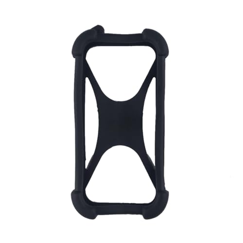 Zittop Universal Smart Phone Bumper Case Elastic Soft Silicone Cover for 5.2" Phones Size 4'' to 6.5'' inch Case (Black)