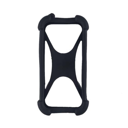 Zittop Universal Smart Phone Bumper Case Elastic Soft Silicone Cover for 5.2" Phones Size 4'' to 6.5'' inch Case (Black)