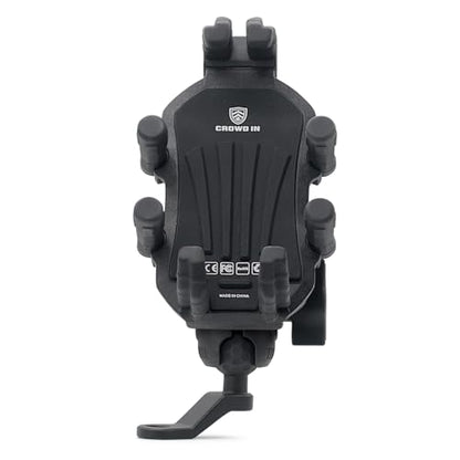 Shkalacar Motorcycle Phone Holder with Vibration Dampener, 360° Adjustable Rotation, Anti-Theft Motorcycle Phone Mount Cellphone Holder, Cell Phone Holder Motorbike Mount