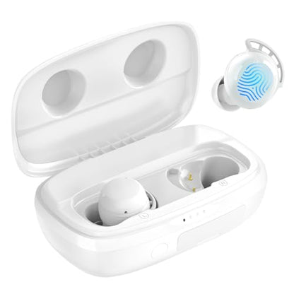 Tribit FlyBuds 3 Wireless Earbuds, 110H Playtime Bluetooth Headphones - color: White