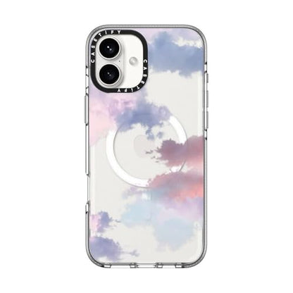 CASETiFY for iPhone 16 Plus Case - Impact Clear Compatible with MagSafe | Not Yellowing | 6.6 ft. 3x Military Grade Drop Protection | Clouds | Clear - color: Clouds, size: Iphone 16 Plus (6.7")