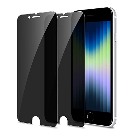 YMHML 2 Pack Compatible for iPhone SE 2020 2nd 2022 3rd Generation, iPhone 8 7 6s 6 Privacy Screen Protector, Anti Spy, Private Case Friendly Film - size: iPhone SE/8/7/6/6s-4.7 Inch