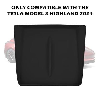 Frani Wireless Charging Pad Cover for 24-27 Tesla Model 3 Highland - color: Black, size: Model 3 Highland 2024-2026