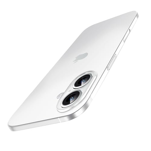 Dataroad for iPhone 17 Slim Case,0.2mm Fit [Paper-Thin] Lightweight Case Matte Finish PP Back Skin Cover Protection [Anti-Fingerprints&Yellowing] ,Compatible with iPhone 17 6.3Inch-Transparent White - color: Frosted White, size: for iPhone 17 6.3inch