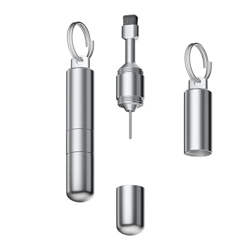 SIM Card Tray Removal Tool Eject Pin Keychain Earbuds Cleaning Brush Needle Opener for Phone and Router