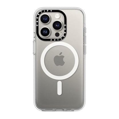 CASETiFY for iPhone 15 Pro Case - Impact Clear Compatible with MagSafe | Not Yellowing | 6.6 ft. 3X Military Grade Drop Protection | Clear - color: Clear, size: Iphone 15 Pro (6.1")