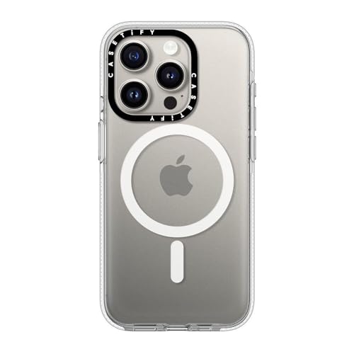 CASETiFY for iPhone 15 Pro Case - Impact Clear Compatible with MagSafe | Not Yellowing | 6.6 ft. 3X Military Grade Drop Protection | Clear - color: Clear, size: Iphone 15 Pro (6.1")