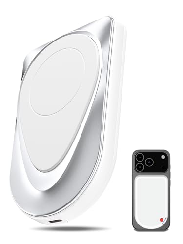 Magnetic Portable Charger, 10000mAh Wireless Power Bank USB-C Cable, MagSafe-Compatible Battery,Portable Charger Power Bank for iPhone 17/16/15/14/13/12 Series, Samsung,Android (White) - color: White