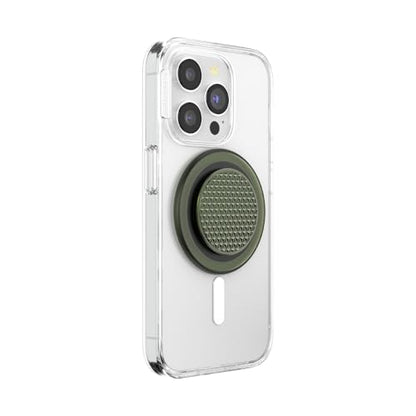 PopSockets Phone Grip for MagSafe, Magnetic Holder- Knurl Olive - color: Knurl Olive, style: MagSafe