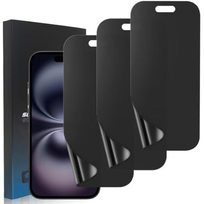 3 Pack Matte Privacy TPU Screen Protector for iPhone 16 6.1 Inch - size: iPhone 16