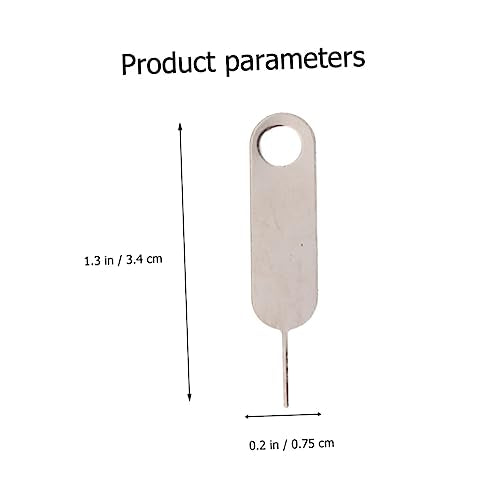 100pcs SIM Eject Pin Tool Set for Smartphones Sturdy Steel Card Tray Remover Detachable Keychain Universal SIM Card Opener for Easy Removal