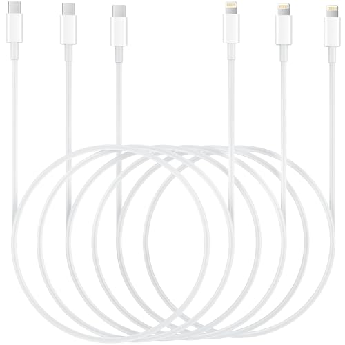 USB C to Lightning Cable 6.6ft 3Pack Original [Apple MFi Certified] iPhone Fast Charger Charging Cord Cable for iPhone 14/13/13 Pro/12/12 Pro/12 Pro Max/11/Xs Max/XR/X,iPad,AirPods Pro and More