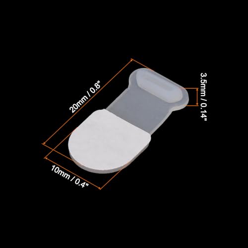 MECCANIXITY 4pcs Anti-Lost Anti Dust Plug, Micro USB Port Dust Covers Caps Silicone for Phone, Clear - color: Clear