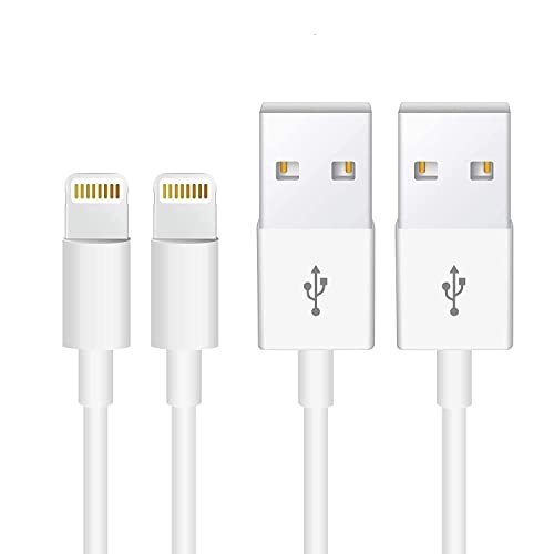 2Pack Apple Original Cable [Apple MFi Certified] Lightning to USB Cable Compatible iPhone 13/12/11 Pro Max/XS MAX/XR/XS/X/8/7/Plus/6S iPad AirPods,iPod Touch (1M/3.3FT) Original Certified - White - color: 2 Pack | 3.3FT