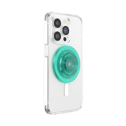 PopSockets Phone Grip for MagSafe, Magnetic Holder- Translucent Mint - color: Mint, style: MagSafe