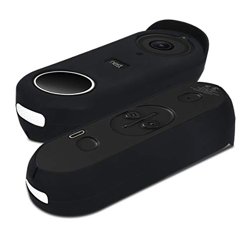 kwmobile Case Compatible with Nest Hello Video Doorbell - Protective Silicone Cover Black