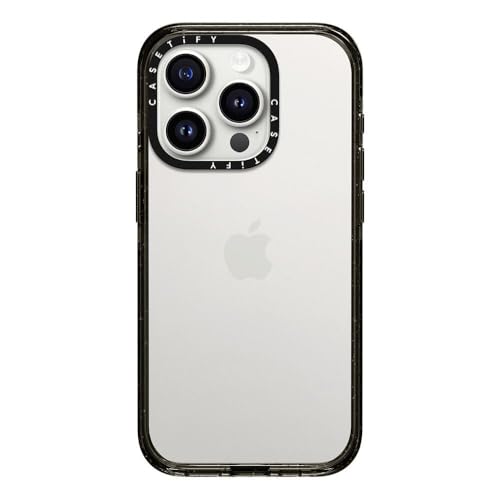CASETiFY for iPhone 15 Pro Case - Impact Clear Black | Slim Fit | 8.2 ft. 4x Military Grade Drop Protection | Black - color: Clear Black, size: Iphone 15 Pro (6.1")