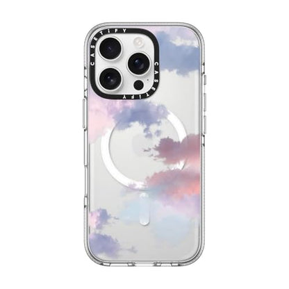 CASETiFY for iPhone 16 Pro Case - Impact Clear Compatible with MagSafe | Not Yellowing | 6.6 ft. 3x Military Grade Drop Protection | Clouds | Clear - color: Clouds, size: Iphone 16 Pro (6.3")