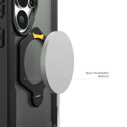 URBAN ARMOR GEAR UAG for Samsung Galaxy S26 Ultra Case 6.9" with 360° Kickstand Plasma XTE - Magnetic Charging Compatible Transparent Rugged Military Drop Tested Protective Cover, Black - color: Plasma XTE 360 - Black