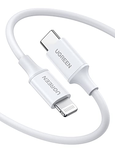 UGREEN USB C to Lightning Cable- 3FT MFi Certified PD Fast Charging Lightning Cord Compatible with iPhone 16/15/14/14 Pro/13/13 Pro/12/12 Pro/11, MacBook, iPad, AirPods Pro - size: 3FT