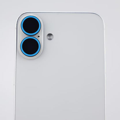 BONVAN for iPhone 17 Camera Lens Protector Glow in the Dark Tempered Glass Screen Accessories Luminous Lens Cover (2PCS) (Blue) - color: Blue