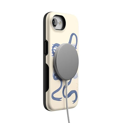 Casely iPhone 16e Case | Heartstrings | Blue Bow | Bold Protective Design | Compatible with MagSafe - color: Heartstrings | Blue Bow