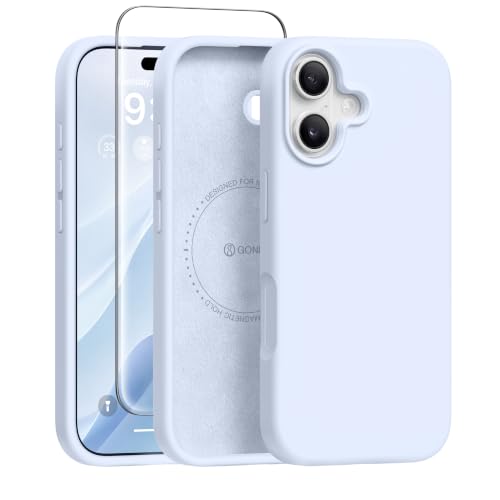GONEZ Magnetic for iPhone 17 Case, Silicone Cover Baby Blue - color: Baby Blue, size: Iphone 17
