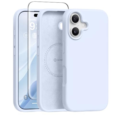 GONEZ Magnetic for iPhone 17 Case, Silicone Cover Baby Blue - color: Baby Blue, size: Iphone 17