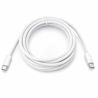 240w USB C Charging Cable 10 ft White for iPhone 15/16/17 Pro Max, Samsung - size: 10ft