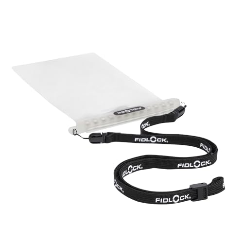 FIDLOCK Hermetic Dry Bag Flexible Magnetic Bag, Medi, Transparent | Medi Dry Bag, Magnetic Self-Sealing Closure, Waterproof/Dustproof Protection, Touchscreen Window, Lanyard Carry - color: Transparent, size: Medi