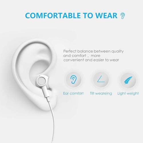 Pcwfbzf 2 Packs USB C Headphones Earbuds Wired for iPhone17/16/15, iPad Pro - size: 2 Pack