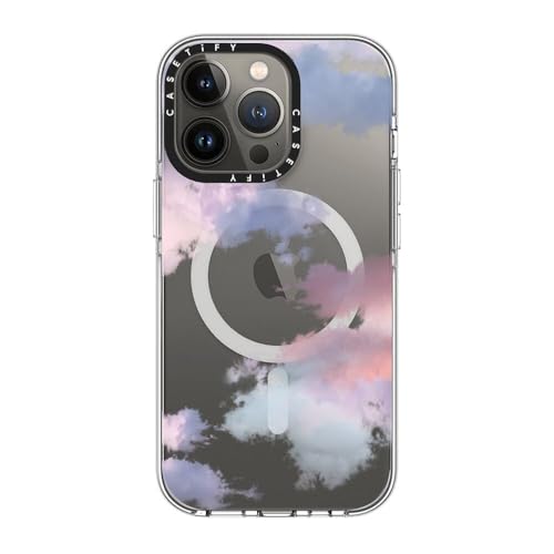 CASETiFY for iPhone 13 Pro Case - Impact Clear Compatible with MagSafe | Not Yellowing | 6.6 ft. 3x Military Grade Drop Protection | Clouds | Clear - color: Clouds, size: Iphone 13 Pro (6.1")