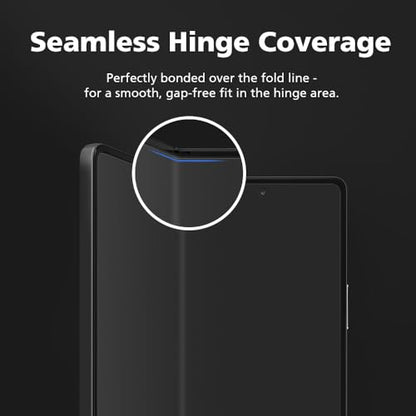 2+2 Privacy Anti-Spy Screen Protector for Samsung Galaxy Z Fold 7, 2 Packs Inside + 2 Pack Front, Flexible EPU TPU Hybrid Film, Bubble free, Scratch Self-Healing, Easy Installation with Alignment jig - size: Galaxy Z Fold 7