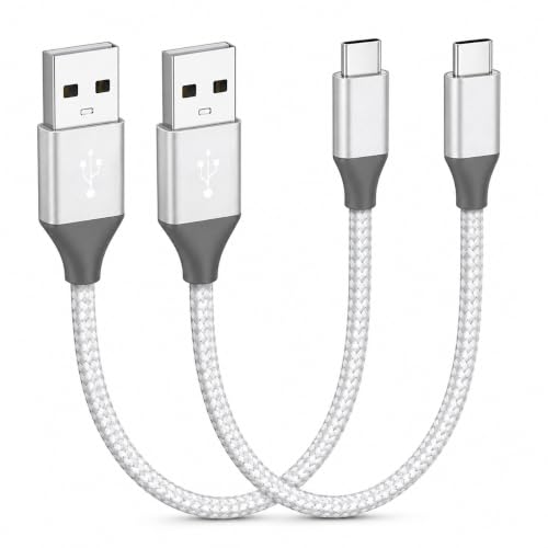 ENCASED USB-A to USB-C Cable, 1 ft - 2 Pack