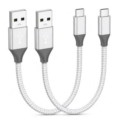 ENCASED USB-A to USB-C Cable, 1 ft - 2 Pack
