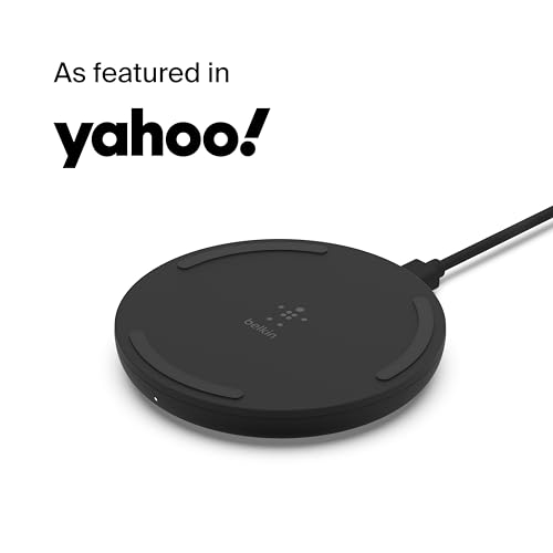 Belkin 10W Wireless Charging Pad, Qi Charger for iPhone, Galaxy