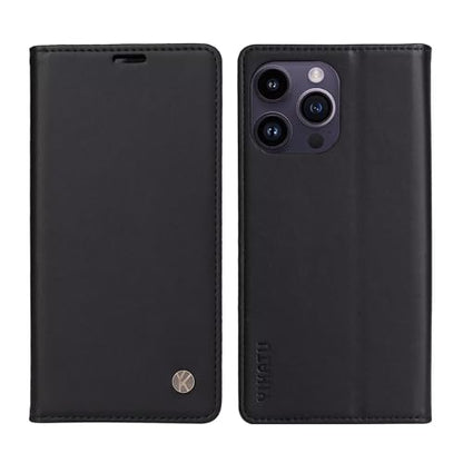 Caseurban Compatible with iPhone 14 Pro Max Wallet Case PU Leather Flip Folio Case with Card Holder Magnetic Closure Shockproof Protective Phone Cover Black - color: Black, size: iPhone 14 Pro Max