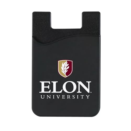 OTM Essentials Elon University Faux Leather Phone Wallet Sleeves, Sleek Magnetic Phone Wallet Case, Lightweight Accessories for Phones, Classic - color: Elon University, style: Faux Leather