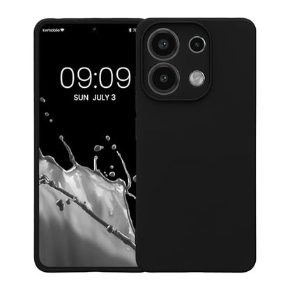 kwmobile Case Compatible with Xiaomi Redmi Note 13 4G Case - Protective Slim TPU Cover with Soft Matte Finish - Black - color: black