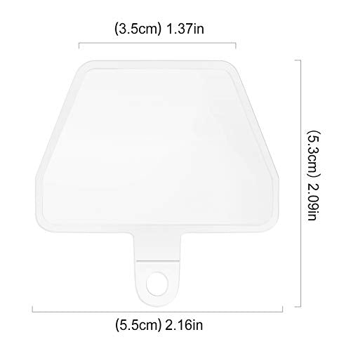 SHANSHUI Phone Tether Tab, 2PCS Universal Cell Phone Lanyard Tether Pad for All Smartphones Full Coverage Cases - color: Clear x1