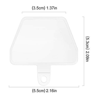 SHANSHUI Phone Tether Tab, 2PCS Universal Cell Phone Lanyard Tether Pad for All Smartphones Full Coverage Cases - color: Clear x1
