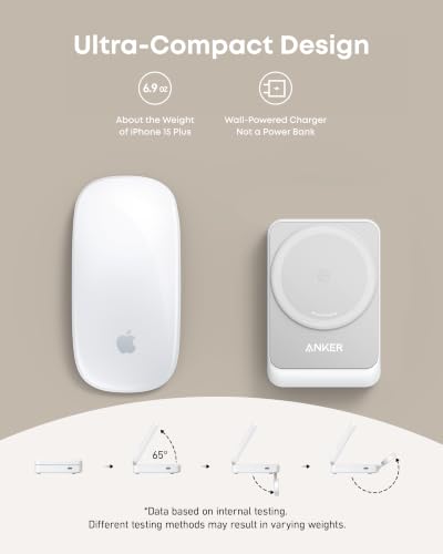 Anker MagGo 3-in-1 MagSafe-Compatible Qi2 15W Foldable Charging Station - color: White