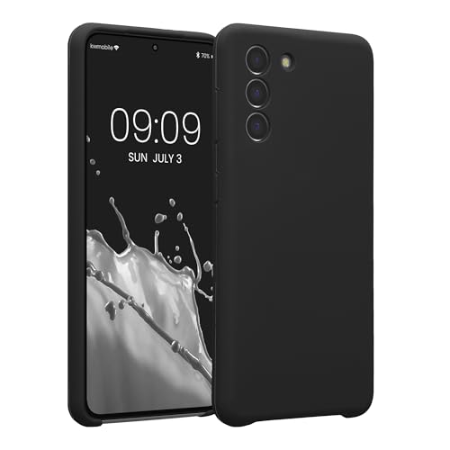 kwmobile Case Compatible with Samsung Galaxy S21 Case - Slim TPU Silicone Phone Cover - Soft Touch Finish - Black - color: black, size: Galaxy S21