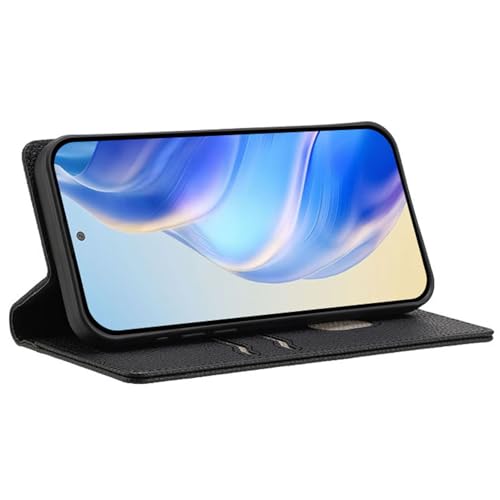 for BLU BOLD N4 5G Case Wallet with Card Holder | for BLU BOLD N4 5G Phone Case - [Built-in 2 Credit Card Slots] [Hidden Magnetic Closure] Premium PU Leather Wallet Cases - Flip Phone Cases - color: Black