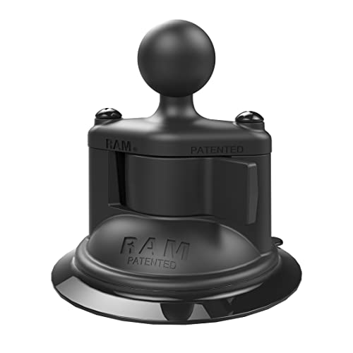 RAM MOUNTS Twist-Lock Suction Cup Base with B Size 1" Ball Mount - size: B Size 1" Ball
